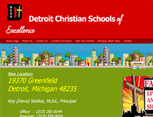 Tablet Screenshot of detroitchristianschools.com